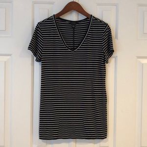 Halogen stretch striped tee